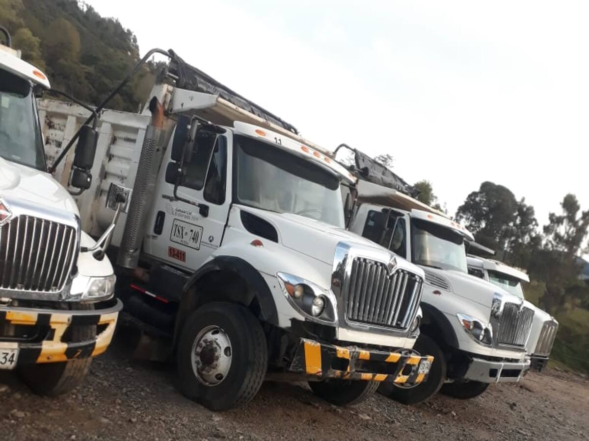 Se robaron volquetas usadas para trabajos en la vía Curos - Málaga