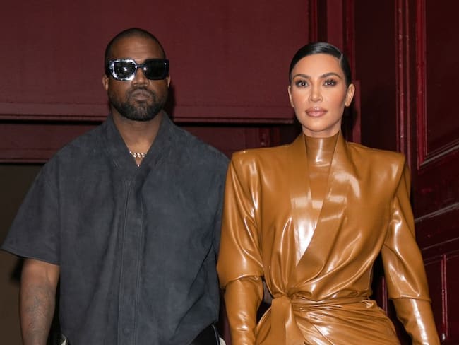 Kanye West y Kim Kardashian. 