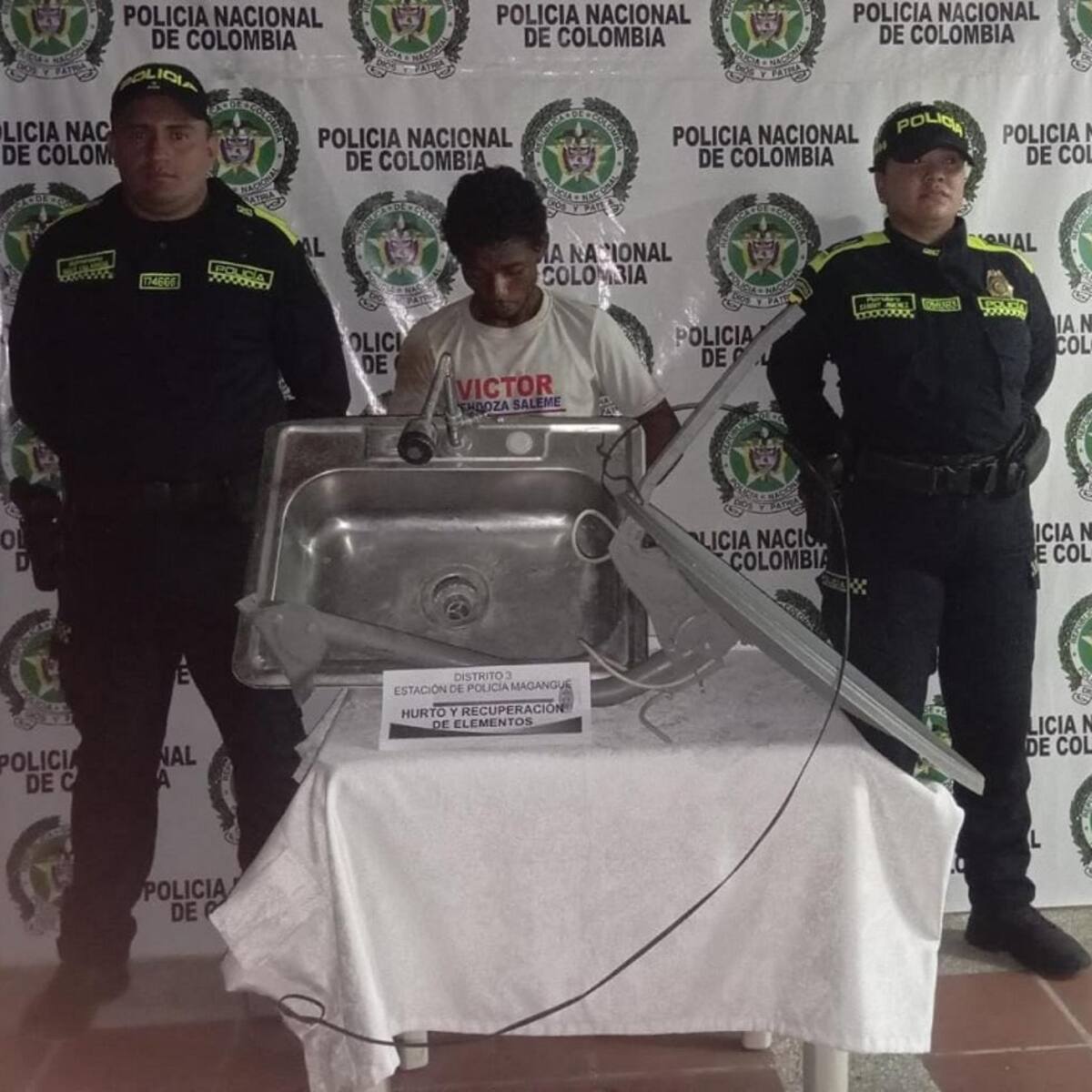 Capturan a alias ‘Danielito’, hurtando al interior de una vivienda en Magangué, Bolívar