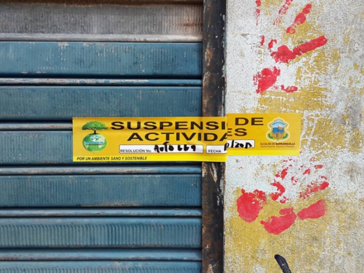 En Bogotá fueron sellados diez establecimientos comerciales por invasión de espacio público