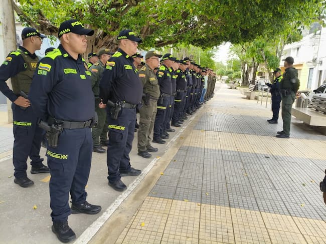 Córdoba: más de 4.000 uniformados estarán desplegados en los 30 municipios durante la jornada electoral. Foto: prensa Policía de Córdoba.