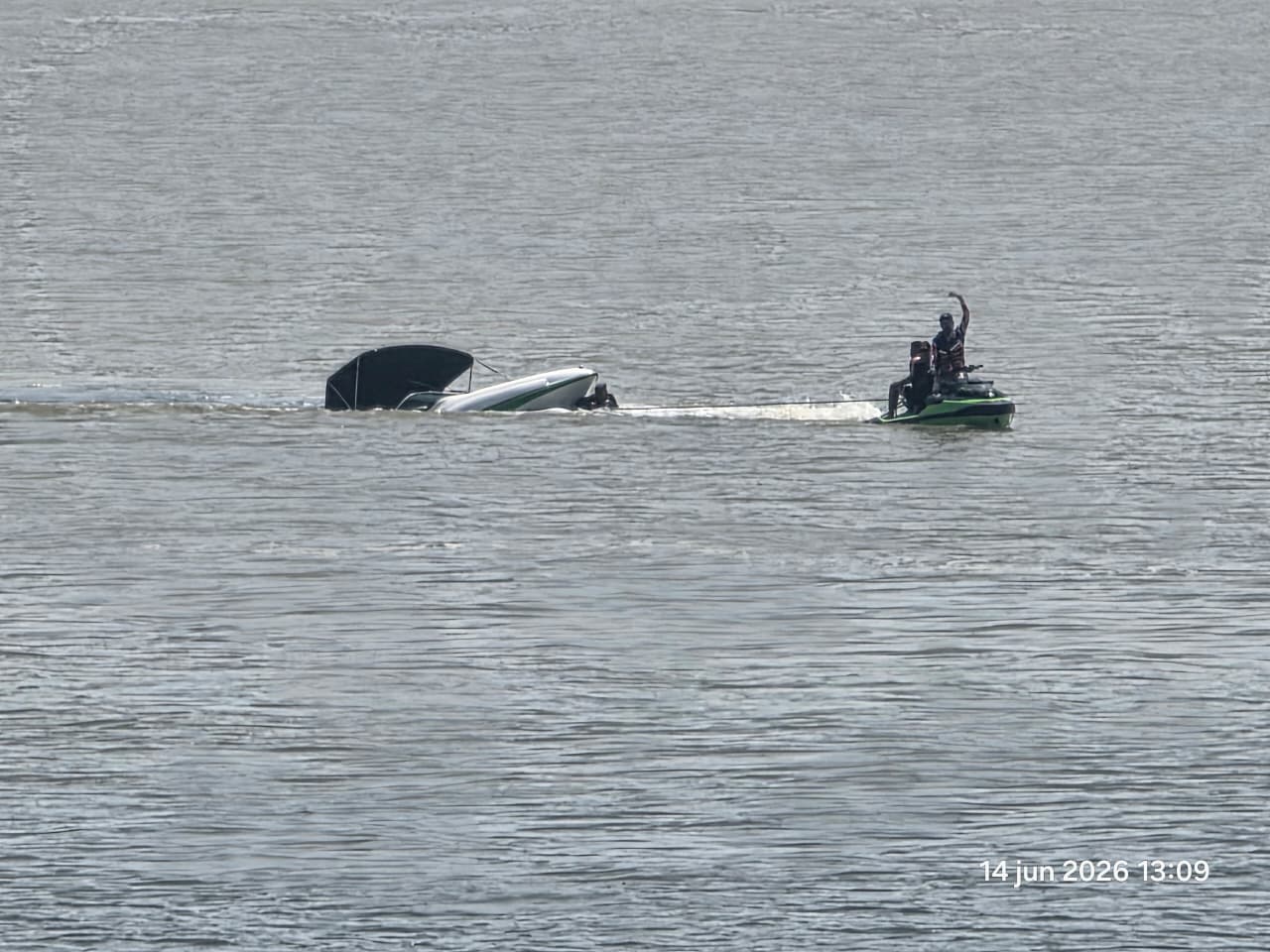Naufragio en el Golfo de Urabá. Foto: Armada Nacional.