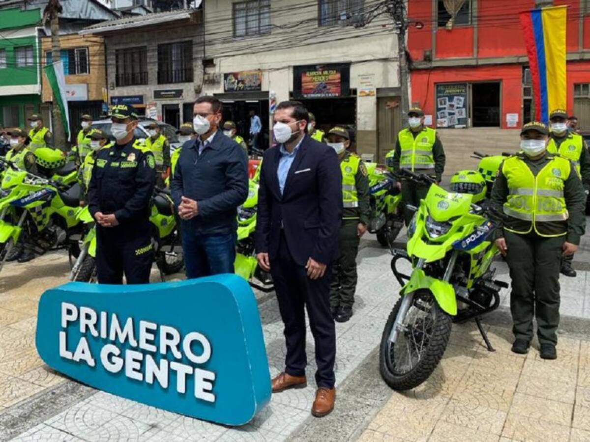 21 motocicletas fueron entregadas por la Gobernación a la Policía de Caldas