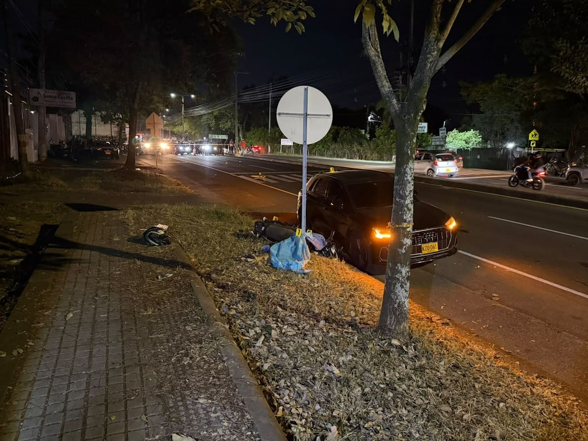 Motociclista murió tras atropellar a un peatón en la avenida Mirolindo de Ibagué