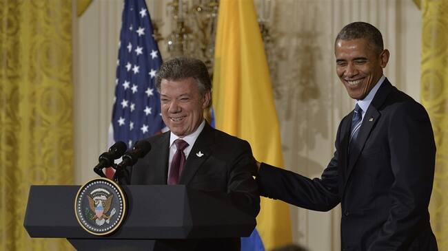 El lunes, el expresidente de los Estados Unidos llamó al presidente de la República.. Foto: Colprensa