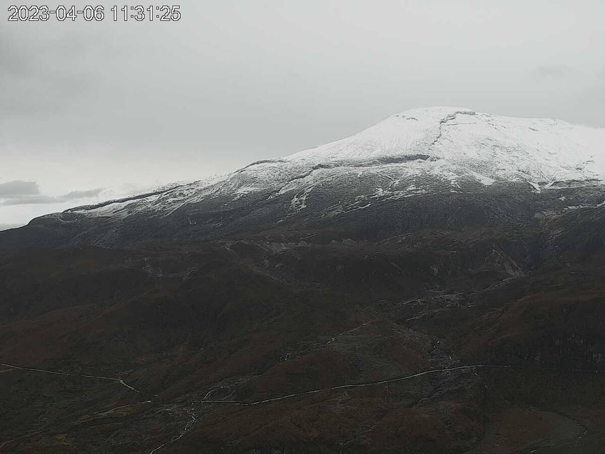 Actualización de la actividad del Volcán Nevado del Ruiz para el jueves 6 de abril
