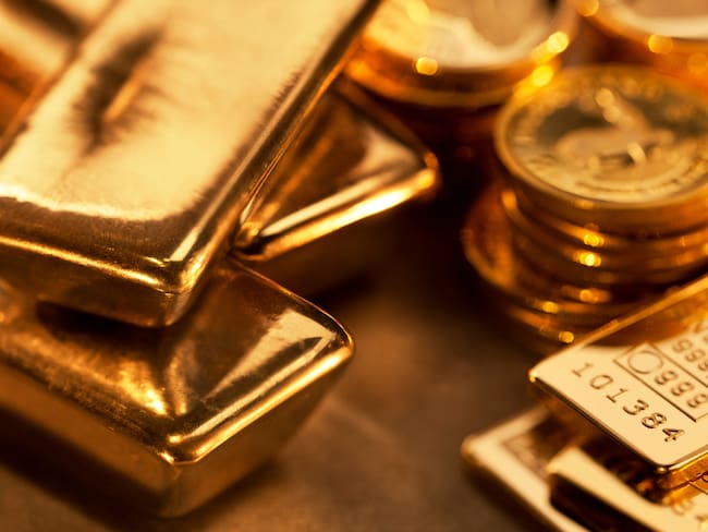 Lingotes y ejemplares de oro (Foto vía Getty Images)