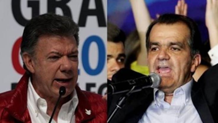 Santos tiene 43,4% de intención de voto; Zuluaga tiene 38,5%