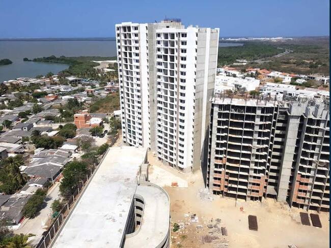 Proyecto Acuarela, cuyas obras están sin concluir en Barranquilla./ Foto: Cortesía