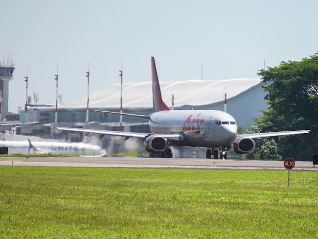 Avión con migrantes Venezonalos. Foto: Camilo Freedman/SOPA Images/LightRocket via Getty Images.