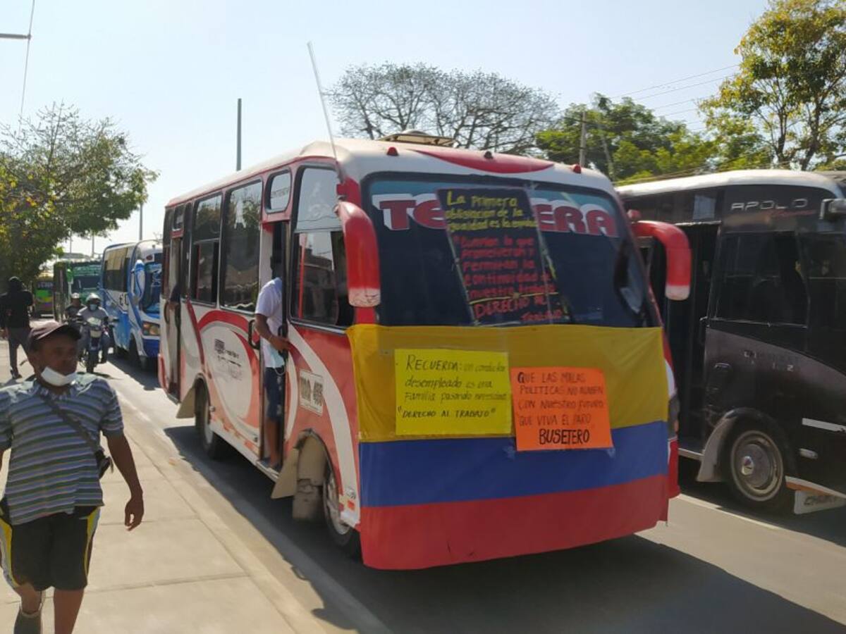 Conductores de busetas anunciaron nuevas protestas y paro indefinido