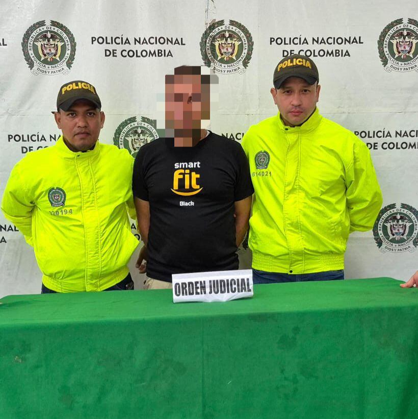 Persona capturada - Policía Metropolitana de Barranquilla