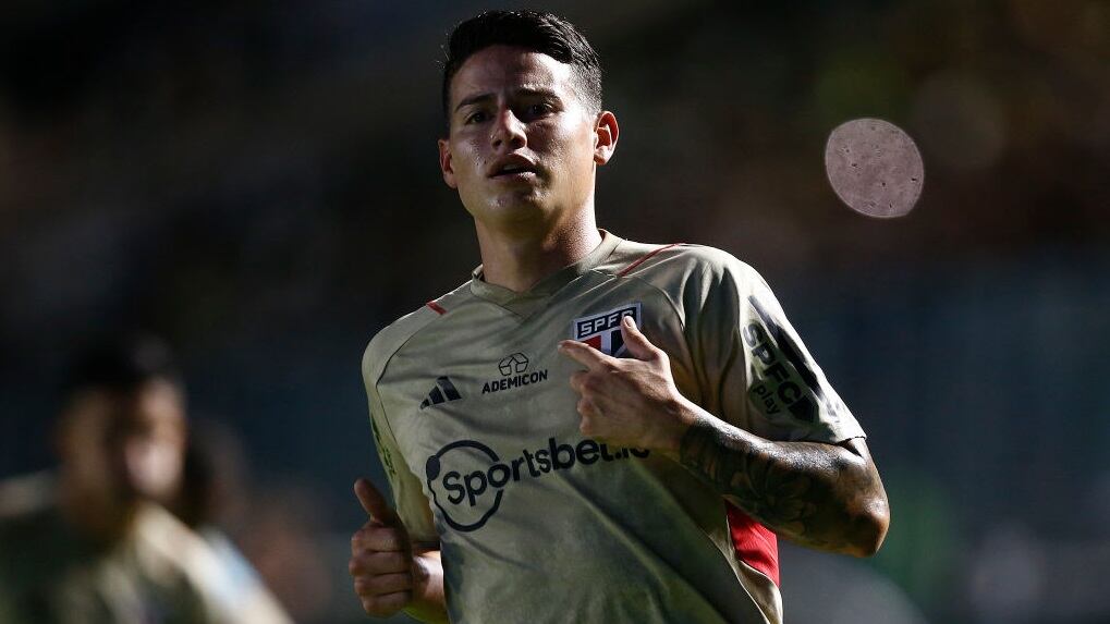 James Rodríguez, previo a un partido del São Paulo (Photo by Wagner Meier/Getty Images)