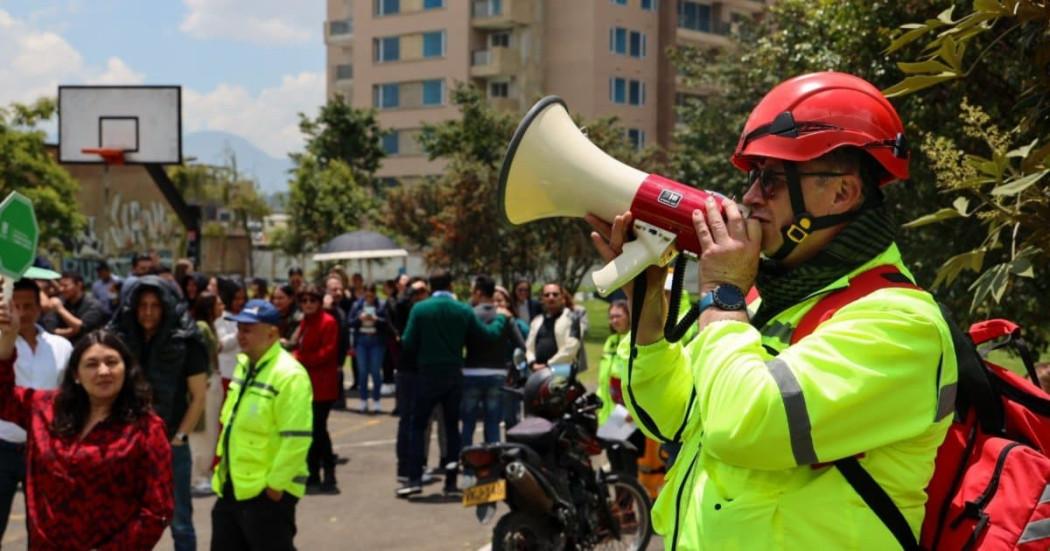 Simulacro Bogotá de Preparación 2025. Cortesía: Redes sociales