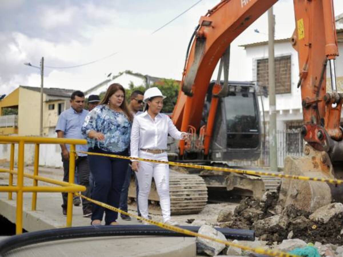 Avanzan en 80% obras del canal Emiliano Alcalá en Cartagena