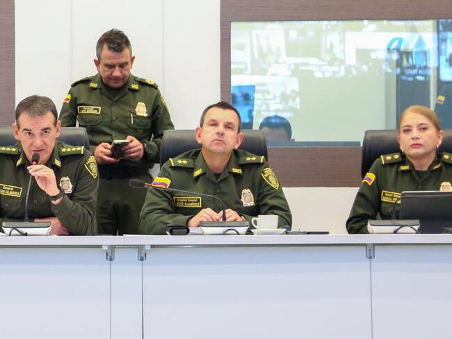 Sala estratégica de la Policía, puesto de mando unificado por paro camionero.