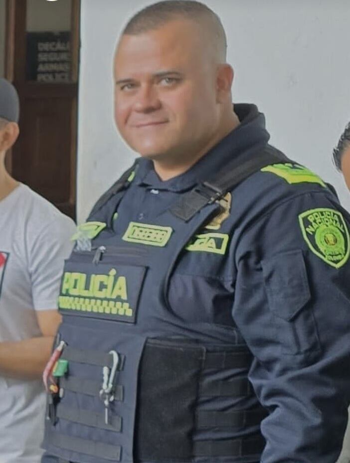 Policía asesinado en Manrique -foto Denuncias Antioquia
