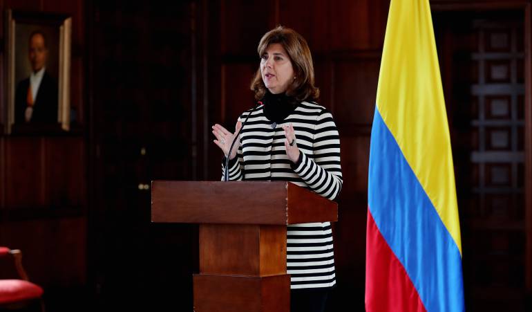 La canciller de Colombia, María Ángela Holguín