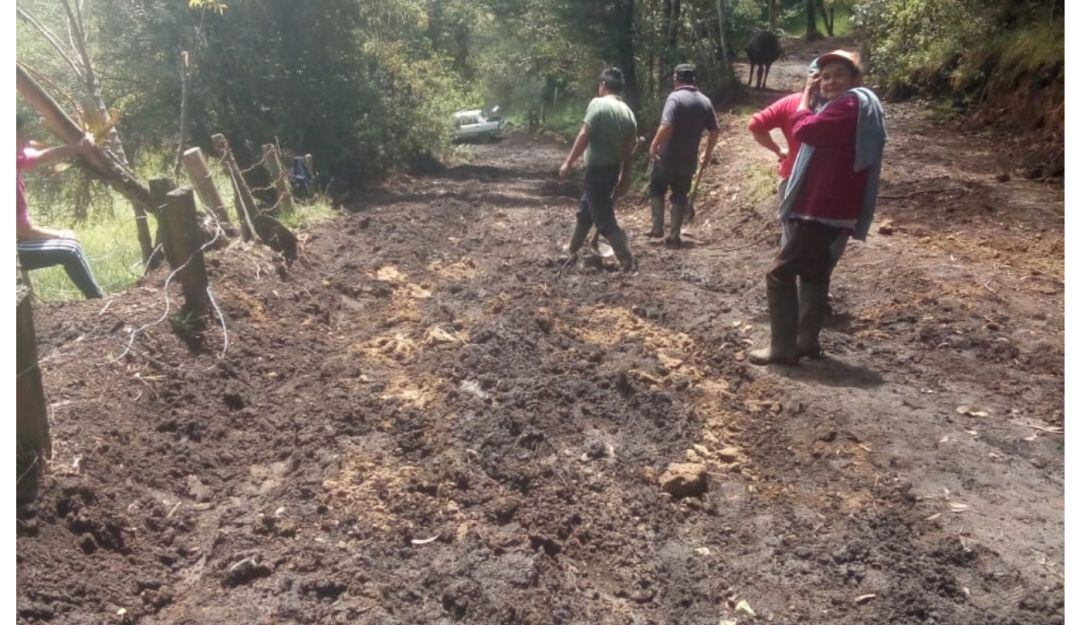 Emergencia en vías ruales de Chiquinquirá. 
