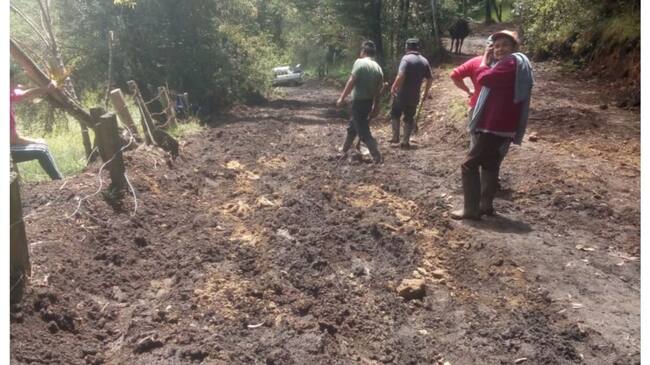 Emergencia en vías ruales de Chiquinquirá.