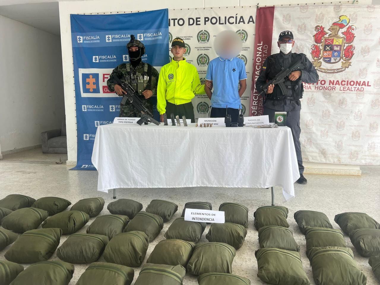 Captura de presunto integrante del grupo criminal Clan del Golfo. Foto: brigada 11.