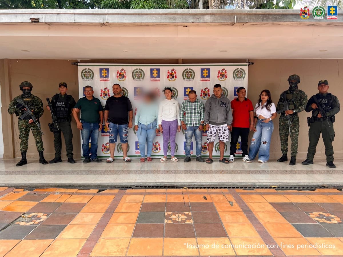 Siete integrantes de las disidencias de las FARC capturados por extorsiones en Huila