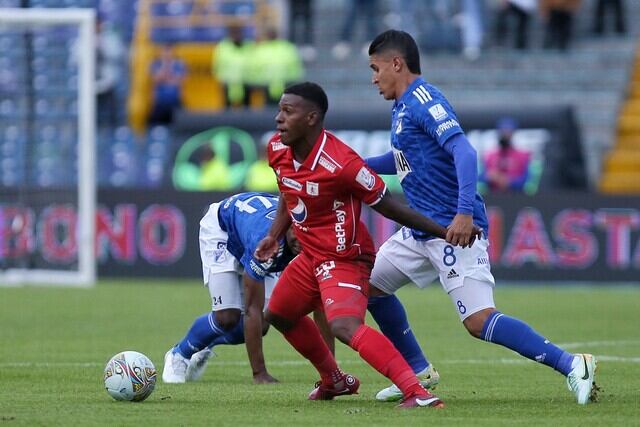 El clásico de la fecha 14 en El Campín entre Millonarios y América terminó empatado / Colprensa.