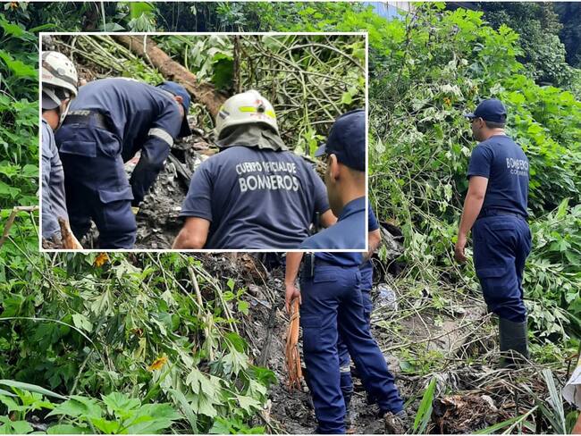 Un deslizamiento de tierra sepultó a una persona en el barrio Combeima de Ibagué