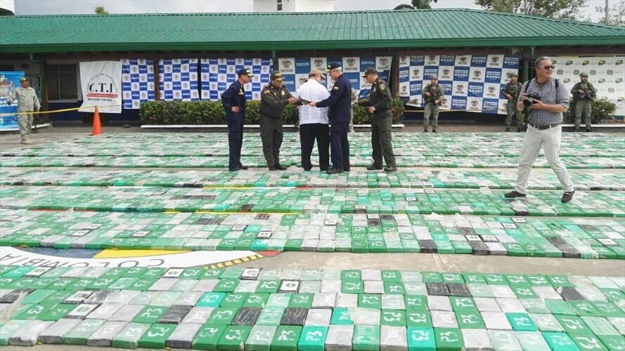 Coca decomisada en Urabá tenía como destino final Bélgica. Foto: Oriana Garcés (La W)
