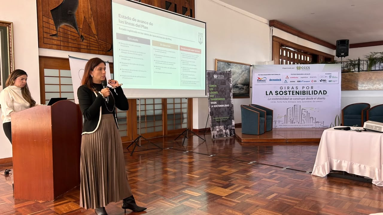 Gira por la sostenibilidad en Manizales liderada por el Consejo Colombiano de Construcción Sostenible. Foto suministrada.