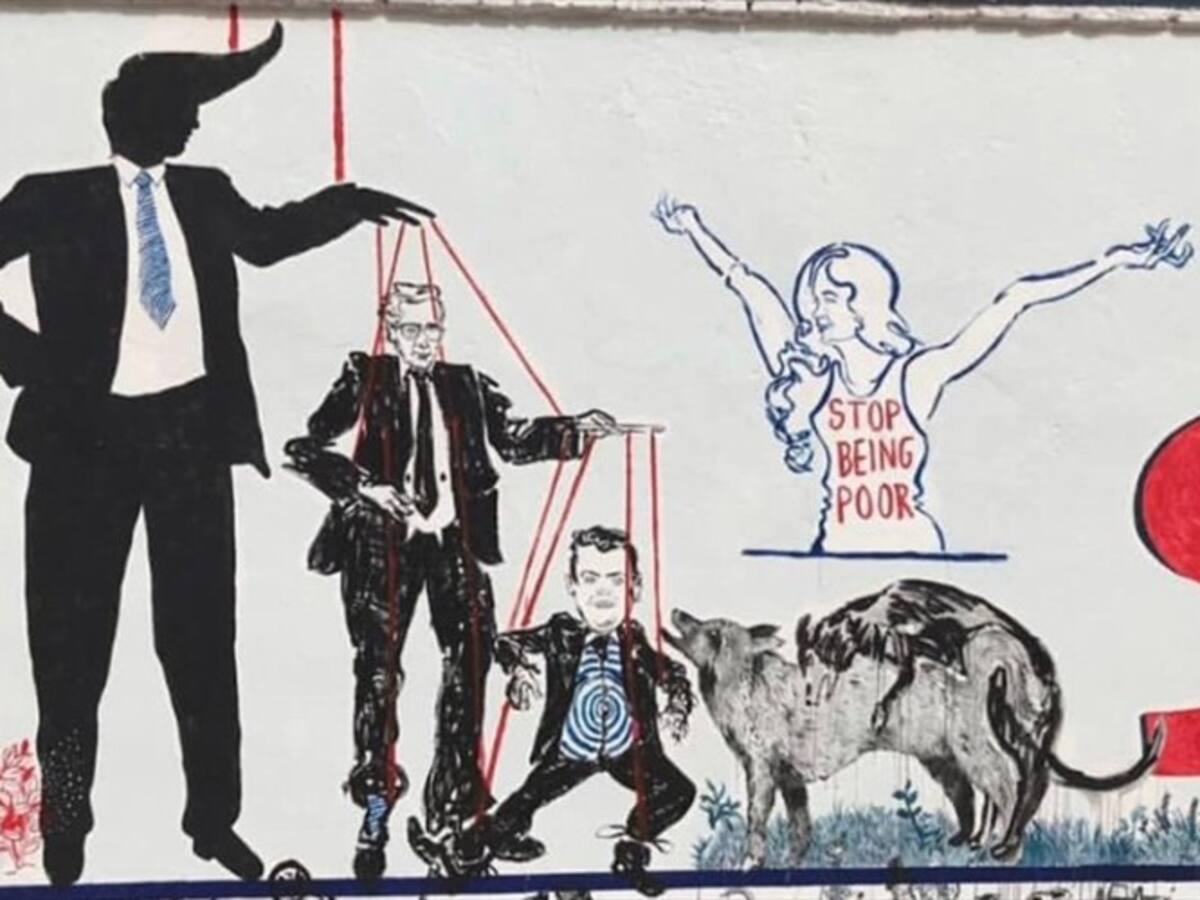 Esta es la polémica obra que fue borrada del Colombo Americano