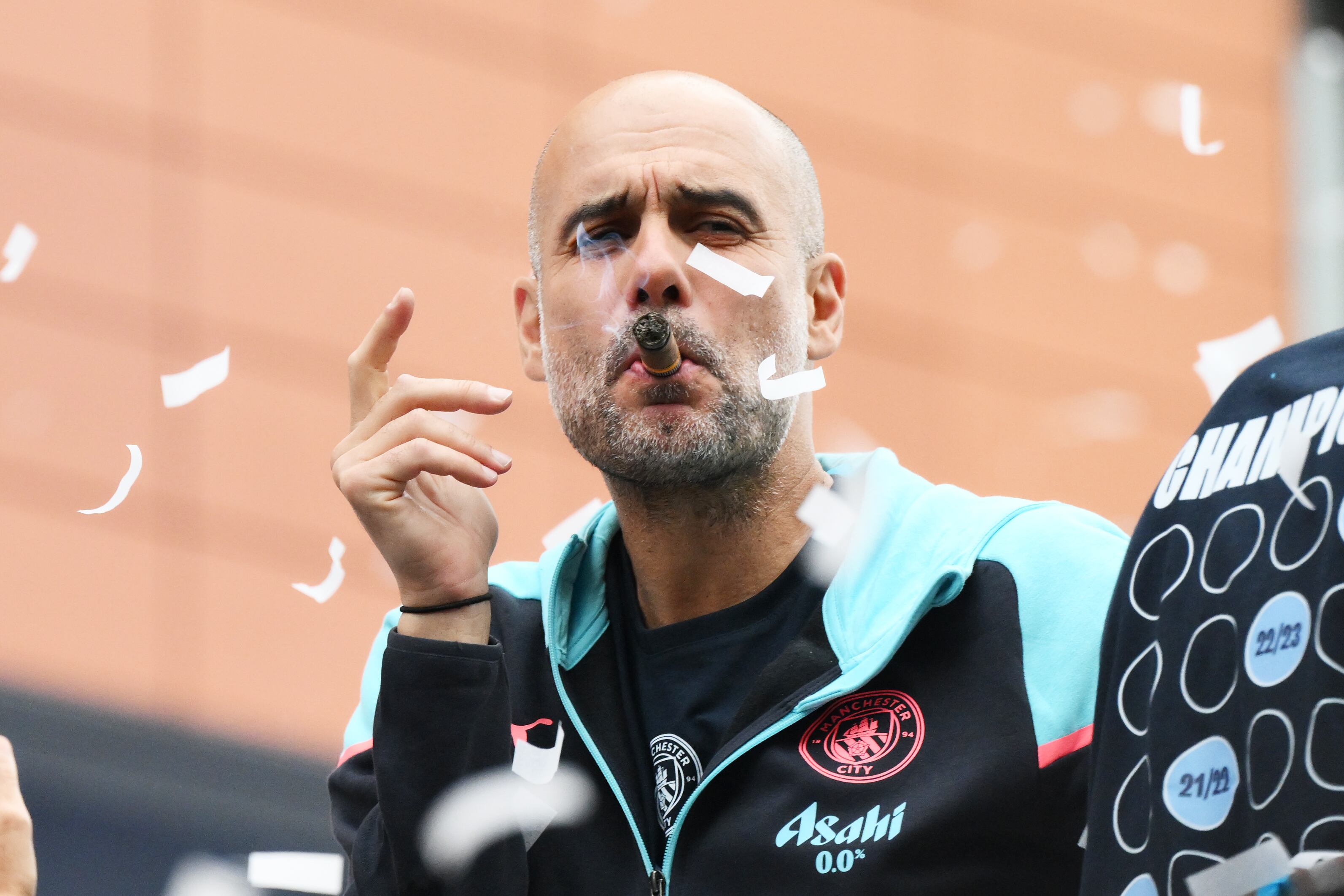 Pep Guardiola. (Photo by Ben Roberts Photo/Getty Images)