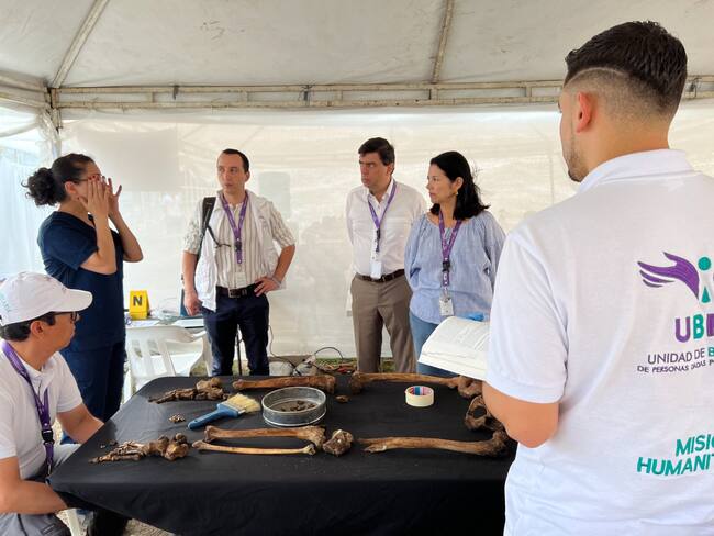 Entre los equipos de expertos, además de los antropólogos y auxiliares forenses,participaron médicas y odontólogas que cotejaron y contrastaron los 14 cuerpos
recuperados con la información de 71 protocolos de necropsia asociados a la
investigación.