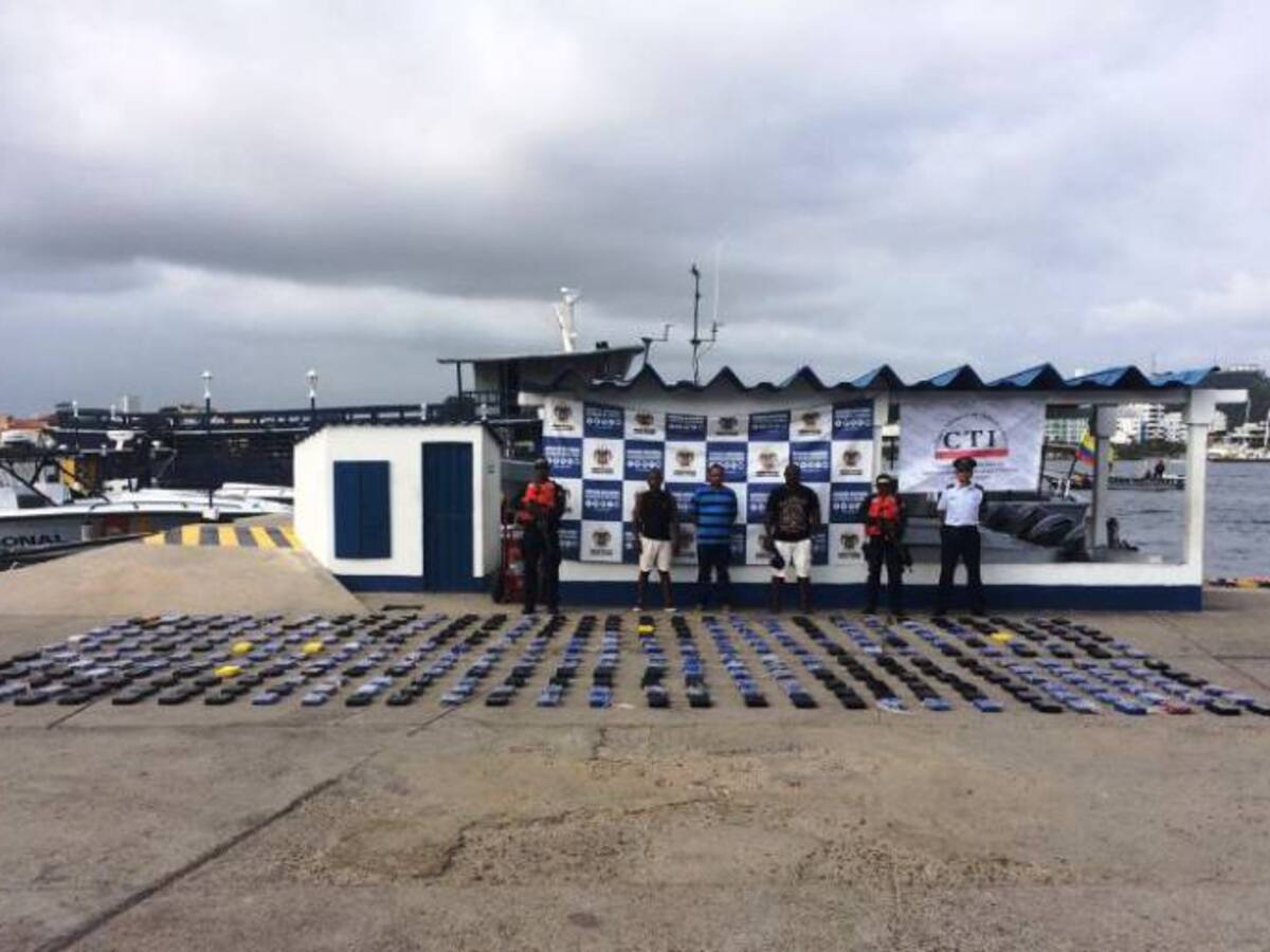 Capturan dos hondureños y un colombiano transportando droga cerca a Cartagena