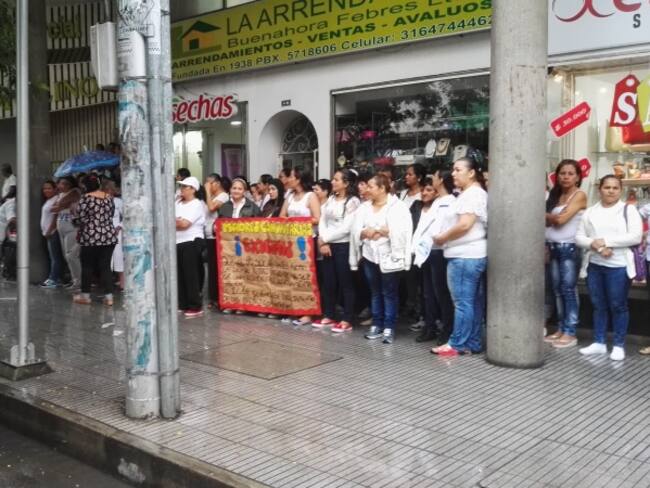 Protesta Madres comunitarias del ICBF en Cúcuta