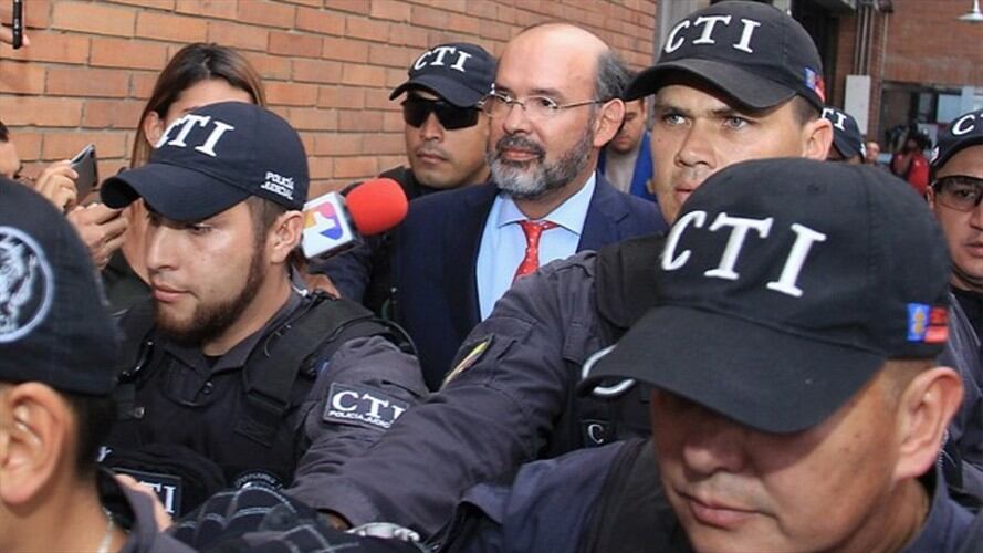 [Video] Llegada del exmagistrado Francisco Ricaurte a los juzgados de Paloquemao. Foto: Colprensa