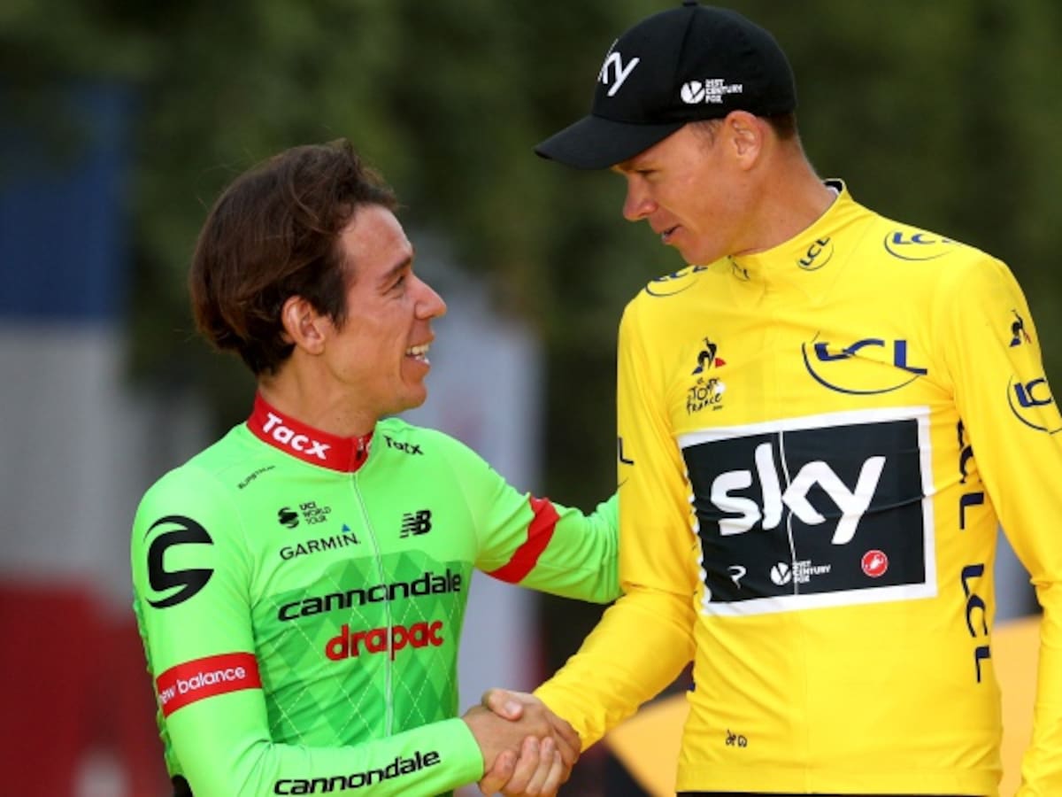 Froome a Rigoberto: "Voy para Medellín, mijo"