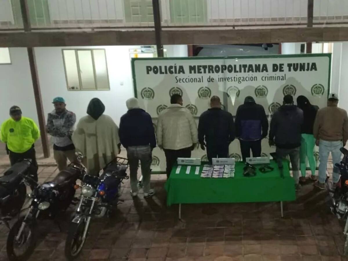 Capturan a peligrosa banda delincuencial 'Los Gotikas' en Boyacá