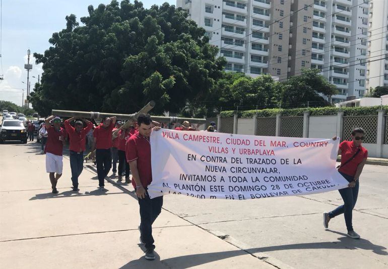 Protestas en Barranquilla.