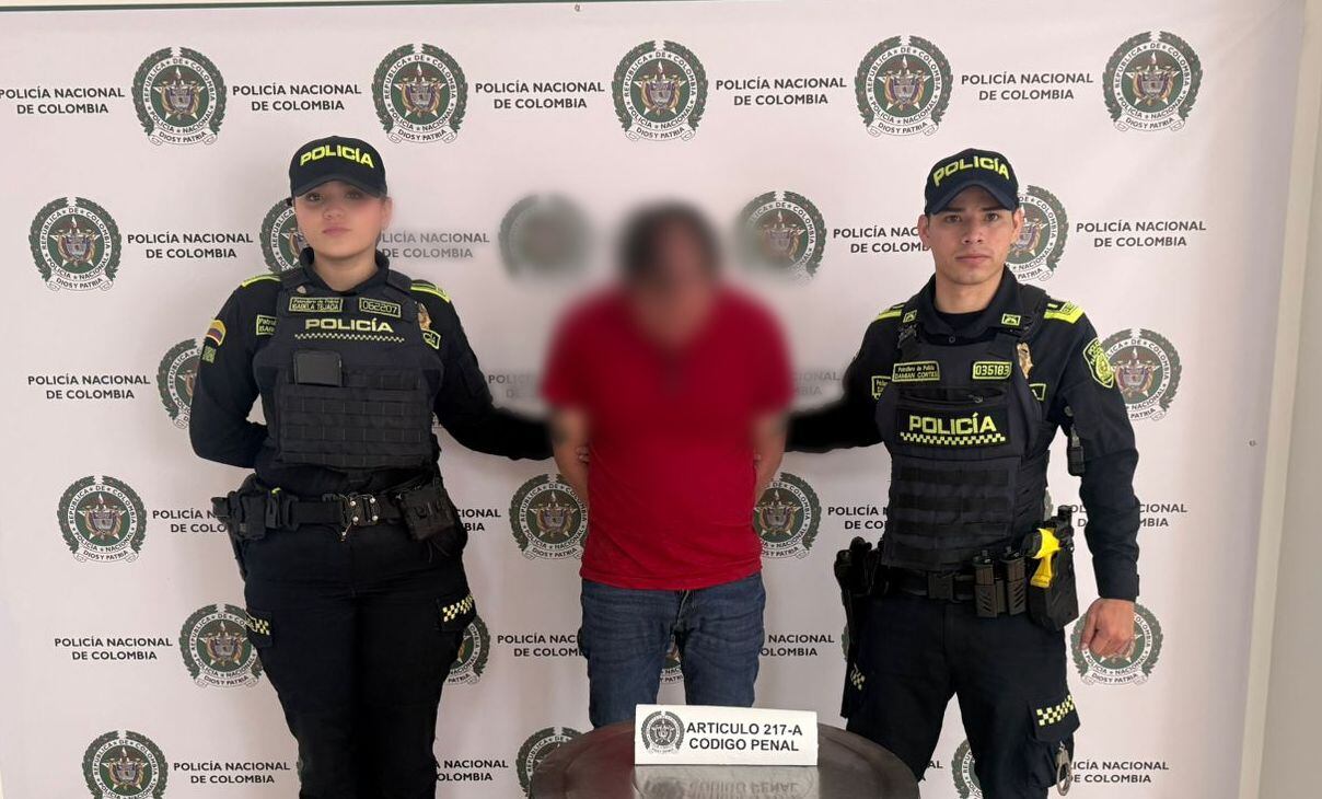 Capturado en Sabaneta por presunta explotación sexual con menores de edad. Foto: Cortesía MEVAL