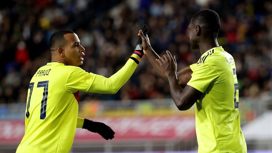 Felipe Pardo fue el encargado de abrir el marcador para la Selección Colombia en los primeros cinco minutos del pitazo inicial. Foto: Getty Images