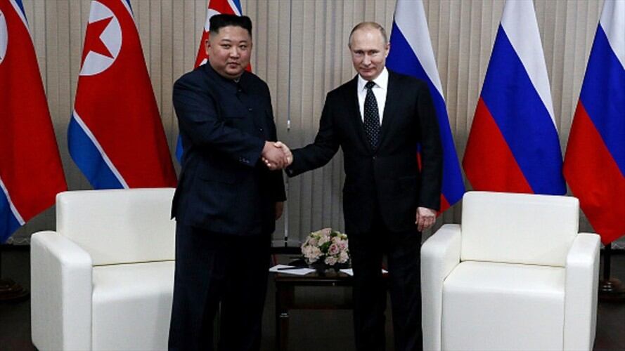 Kim invitó a Putin a Corea del Norte, una invitación "aceptada" (KCNA). Foto: Getty Images