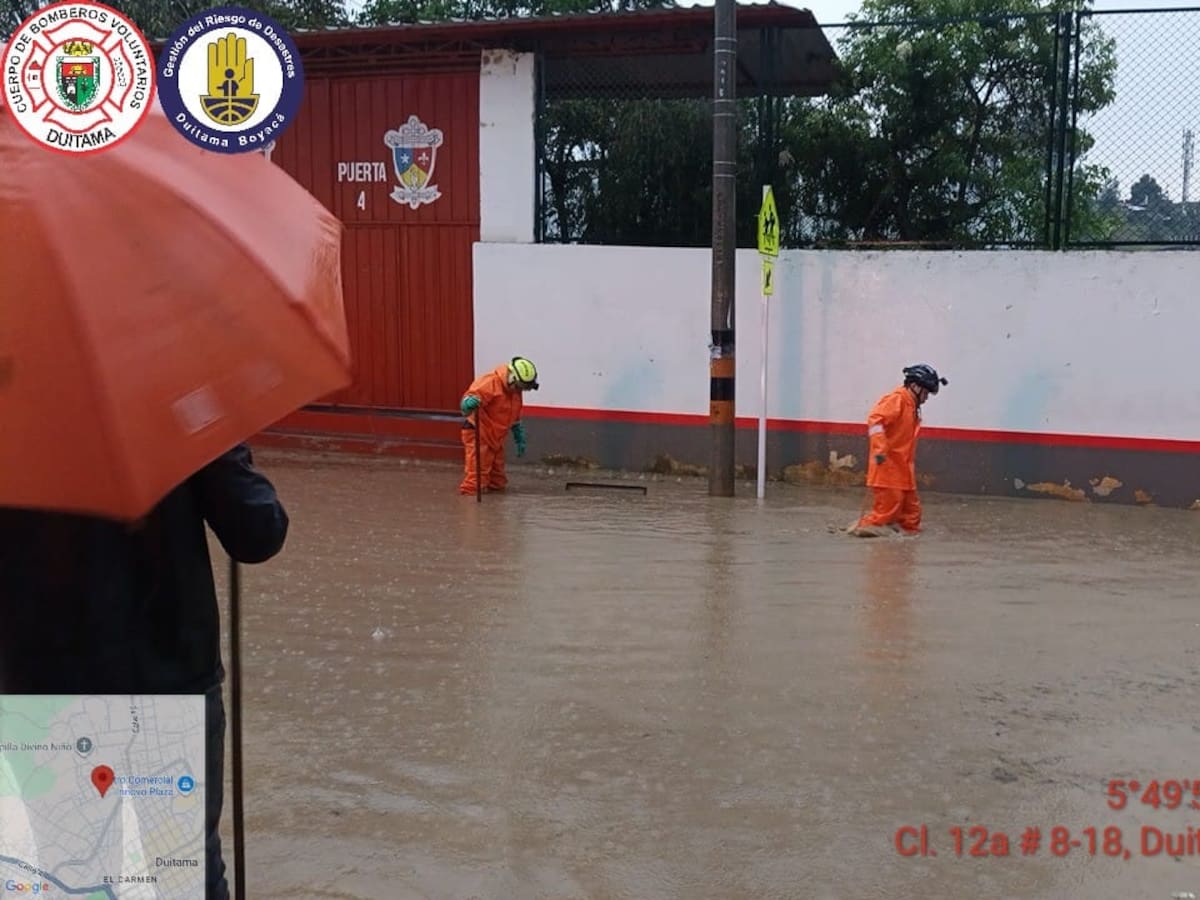 Emergencias por lluvias en Duitama dejan inundaciones y accidentes; evalúan alerta amarilla