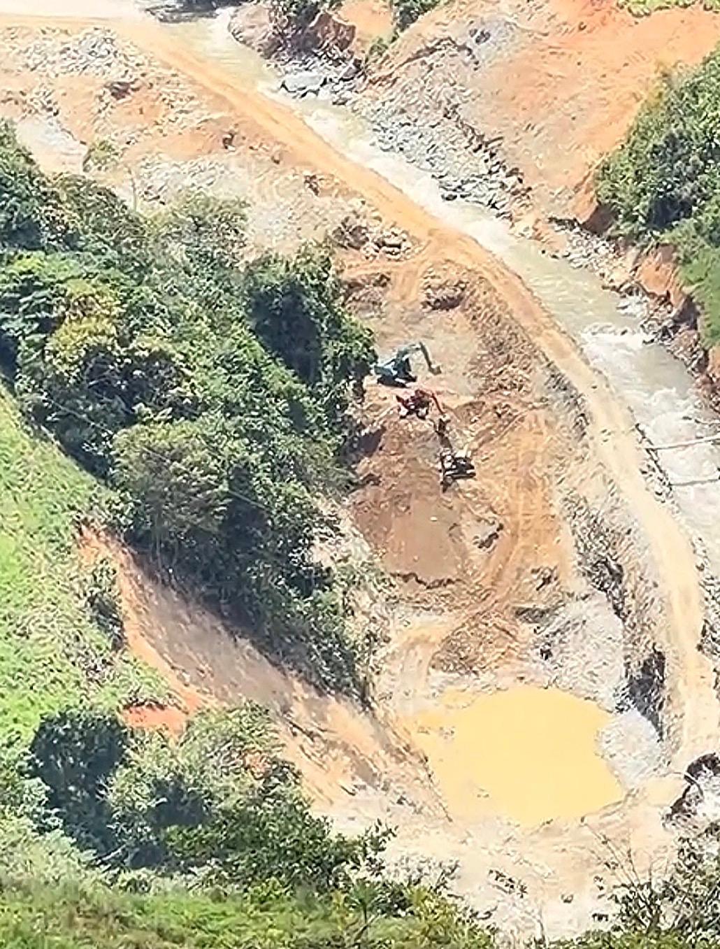 Minería ilegal en Briceño