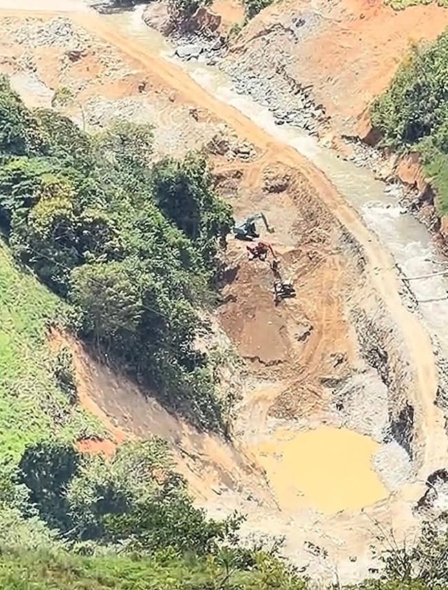 Minería ilegal en Briceño