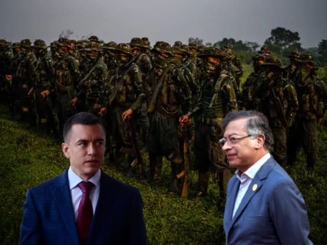 El mandatario ecuatoriano dijo tener información sobre el ingreso de guerrilleros desde el lado colombiano y pidió a Gustavo Petro dejar de “exportar problemas”.
(Foto: Caracol Radio / Getty / Cortesía)