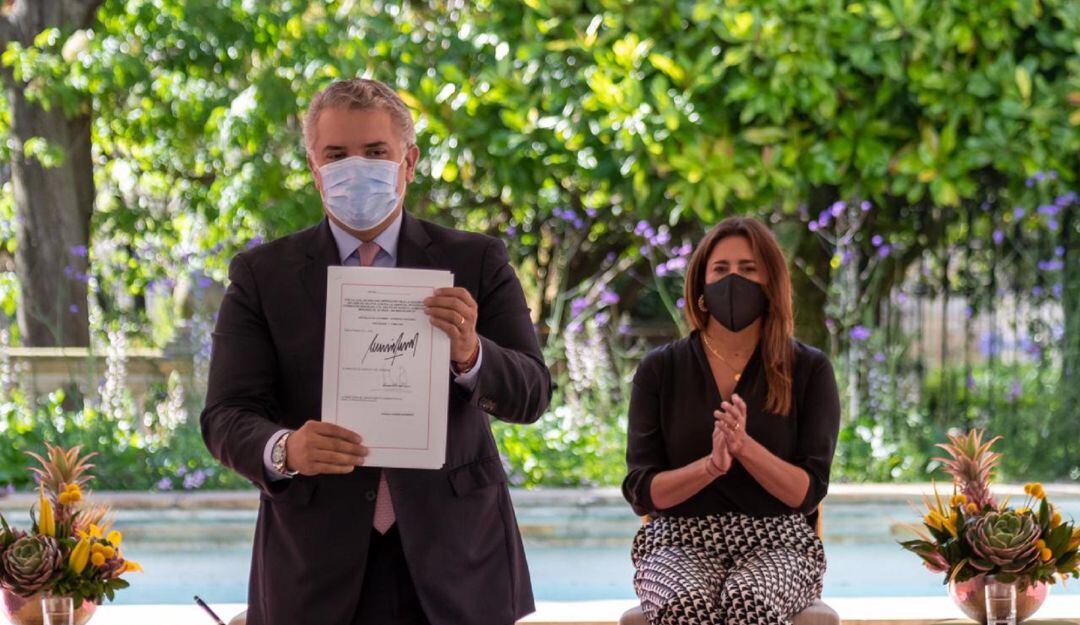 Presidente Iván Duque y Primera Dama de la Nación María Juliana Ruiz.