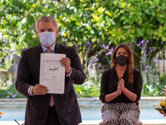 Presidente Iván Duque y Primera Dama de la Nación María Juliana Ruiz.