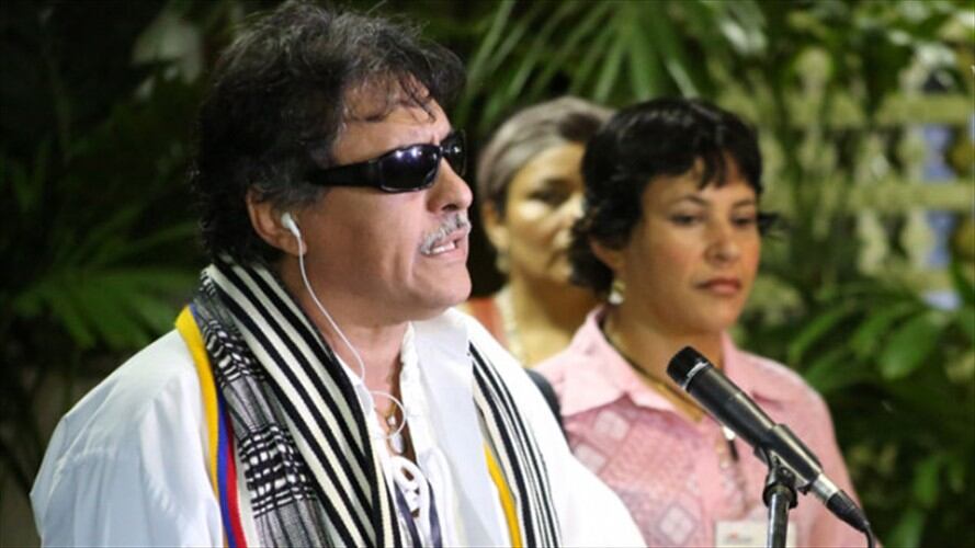 Seusis Pausivas Hernández, alias Jesús Santrich, integrante de la delegación negociadora de las Farc en La Habana. Foto: Colprensa