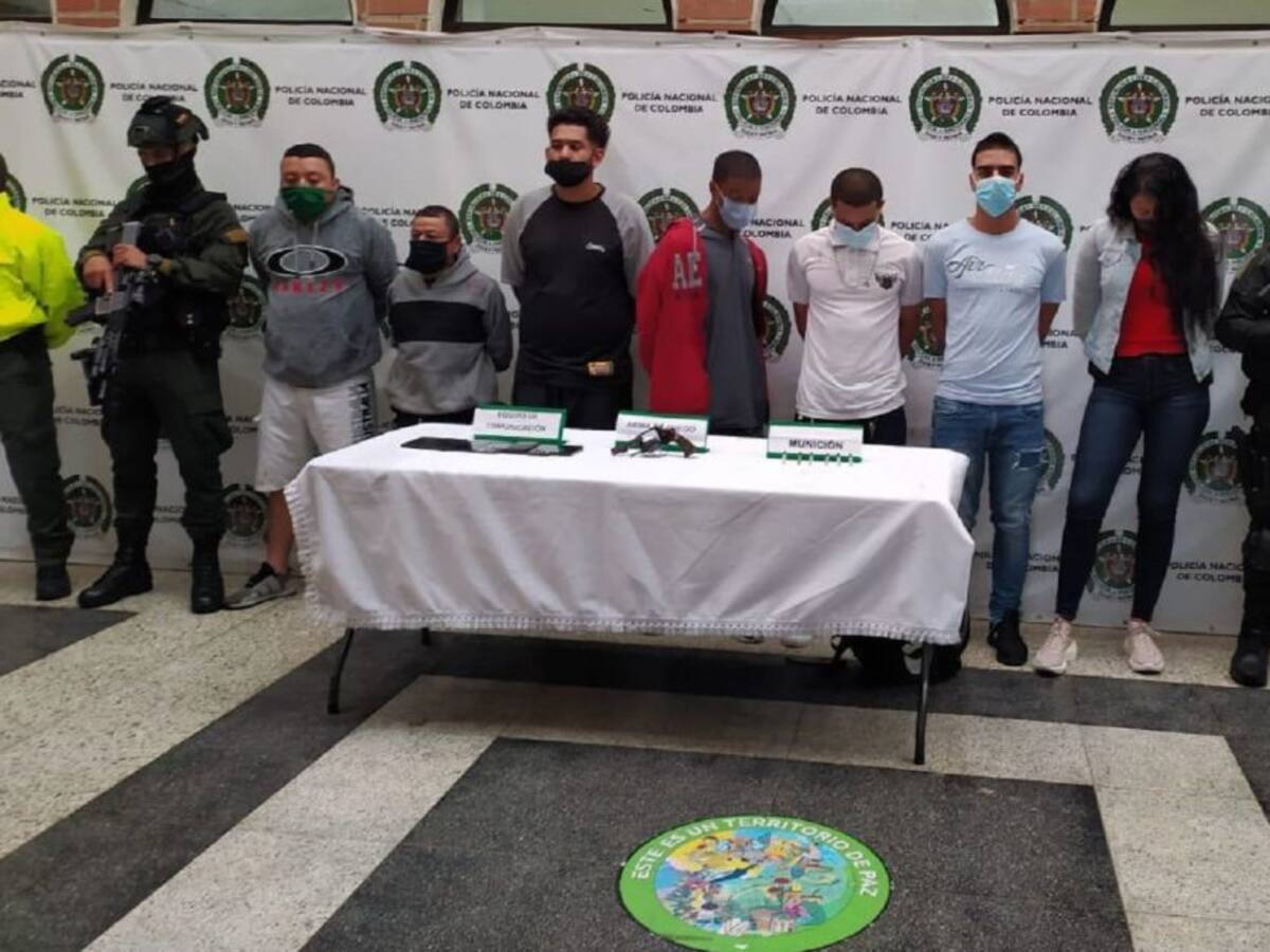 Judicializan siete integrantes de la banda “Mano de Dios” en Medellín
